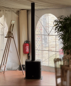 Enceinte de sonorisation EVAD’PROD en situation